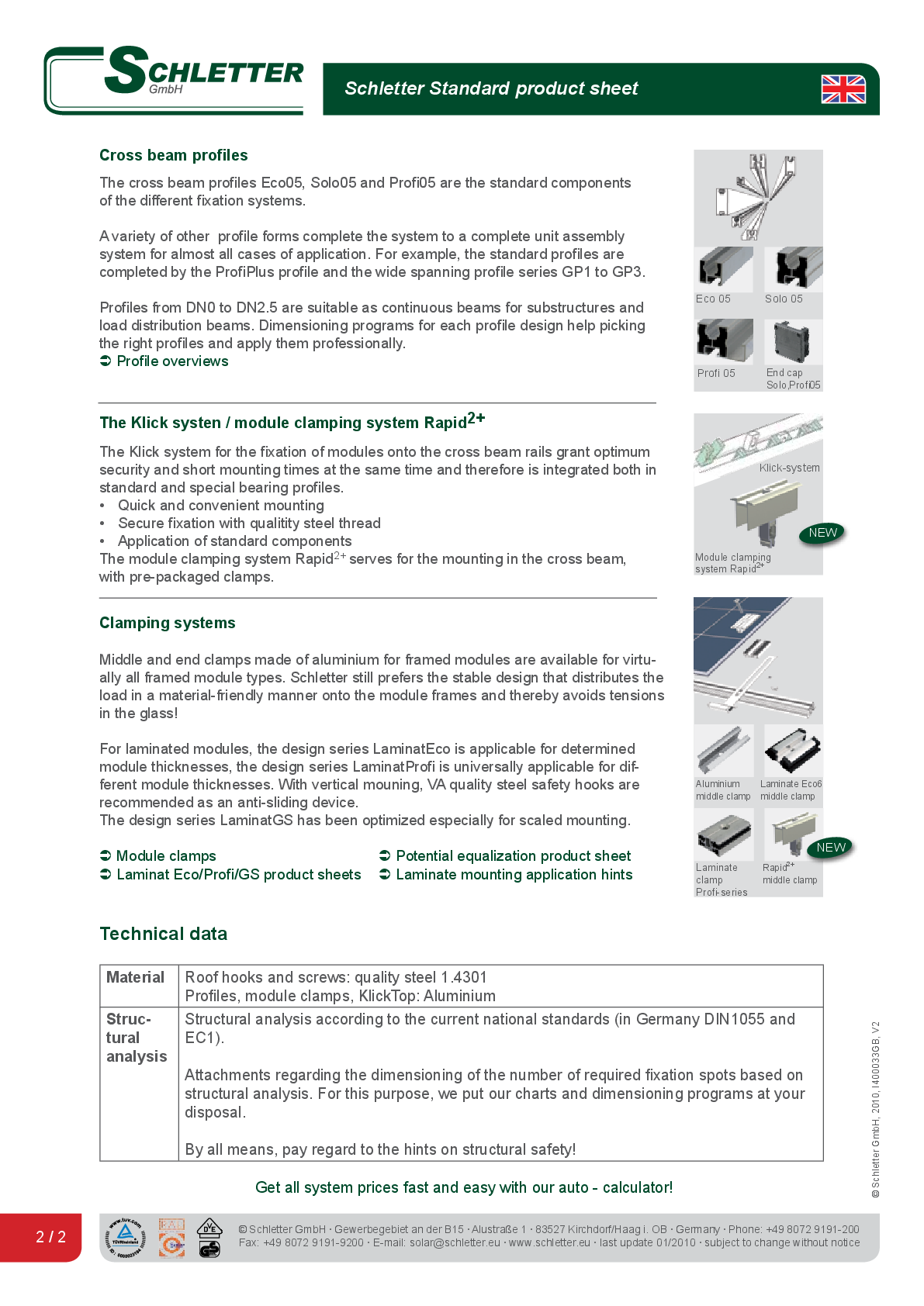Schletter Dachhaken Rapid2+ Pro 45