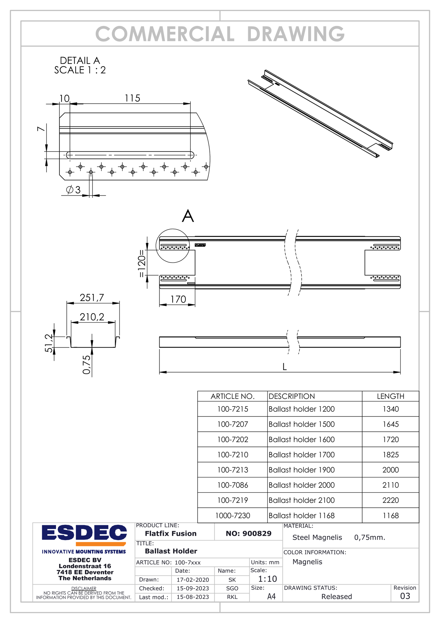 Esdec FlatFix Fusion Ballast Container Porträt