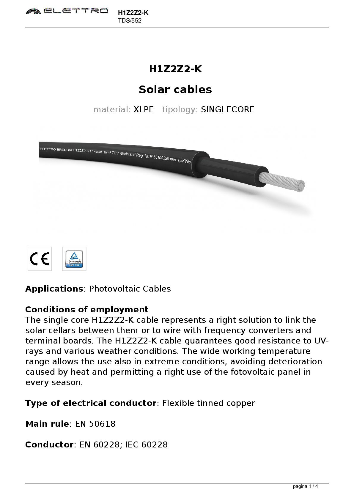 Elettro Brescia Solarkabel 4mm² 25m schwarz