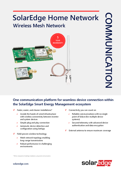 SolarEdge Home Network für ENET fähige Wechselrichter