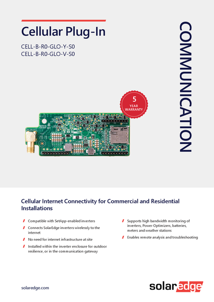 SolarEdge LTE Modem für 1ph 3ph Wechselrichter mit SetApp Konfiguration