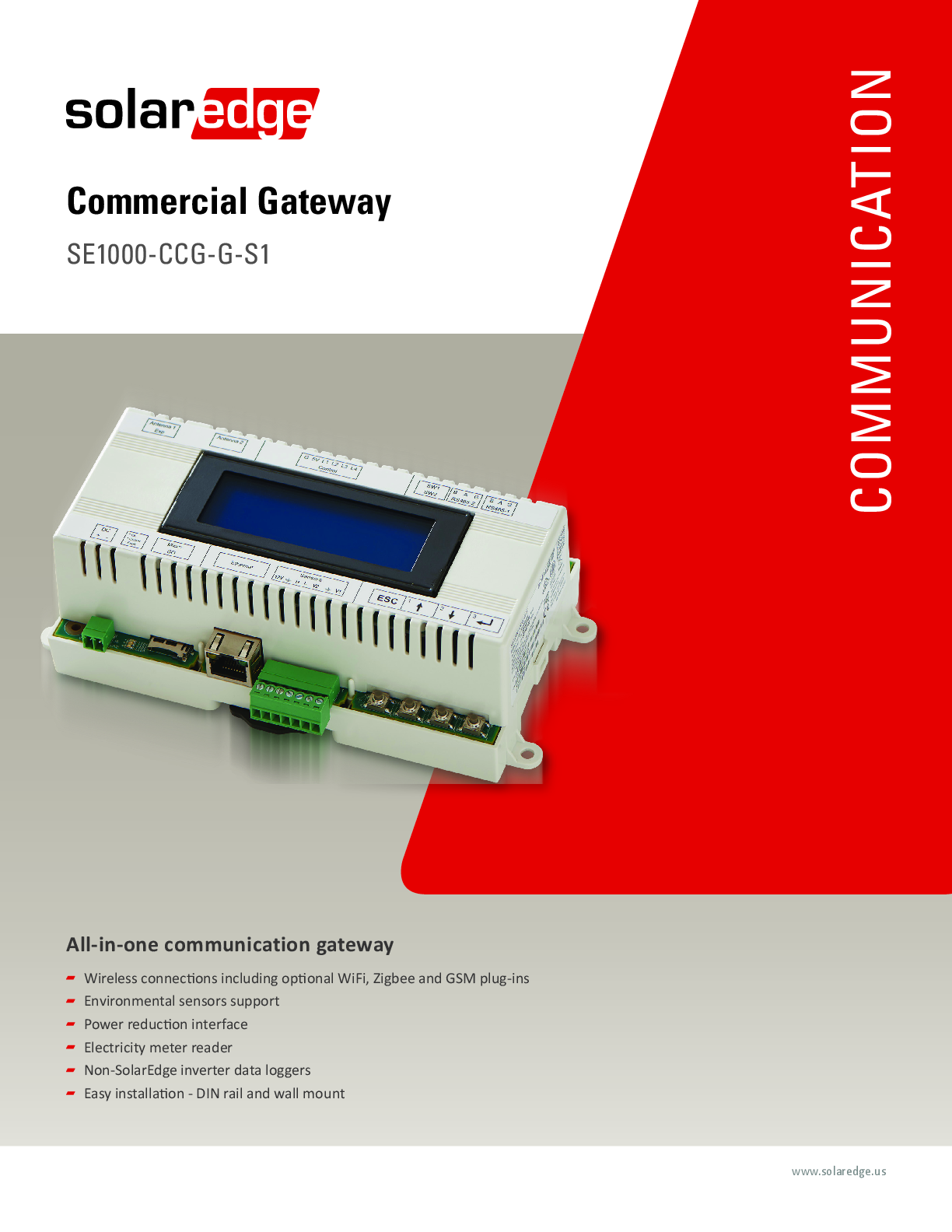 SolarEdge Gateway für Gewerbeanlagen