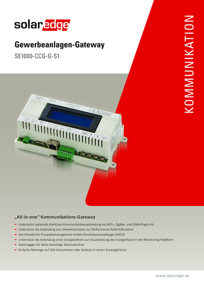 SolarEdge Gateway für Gewerbeanlagen