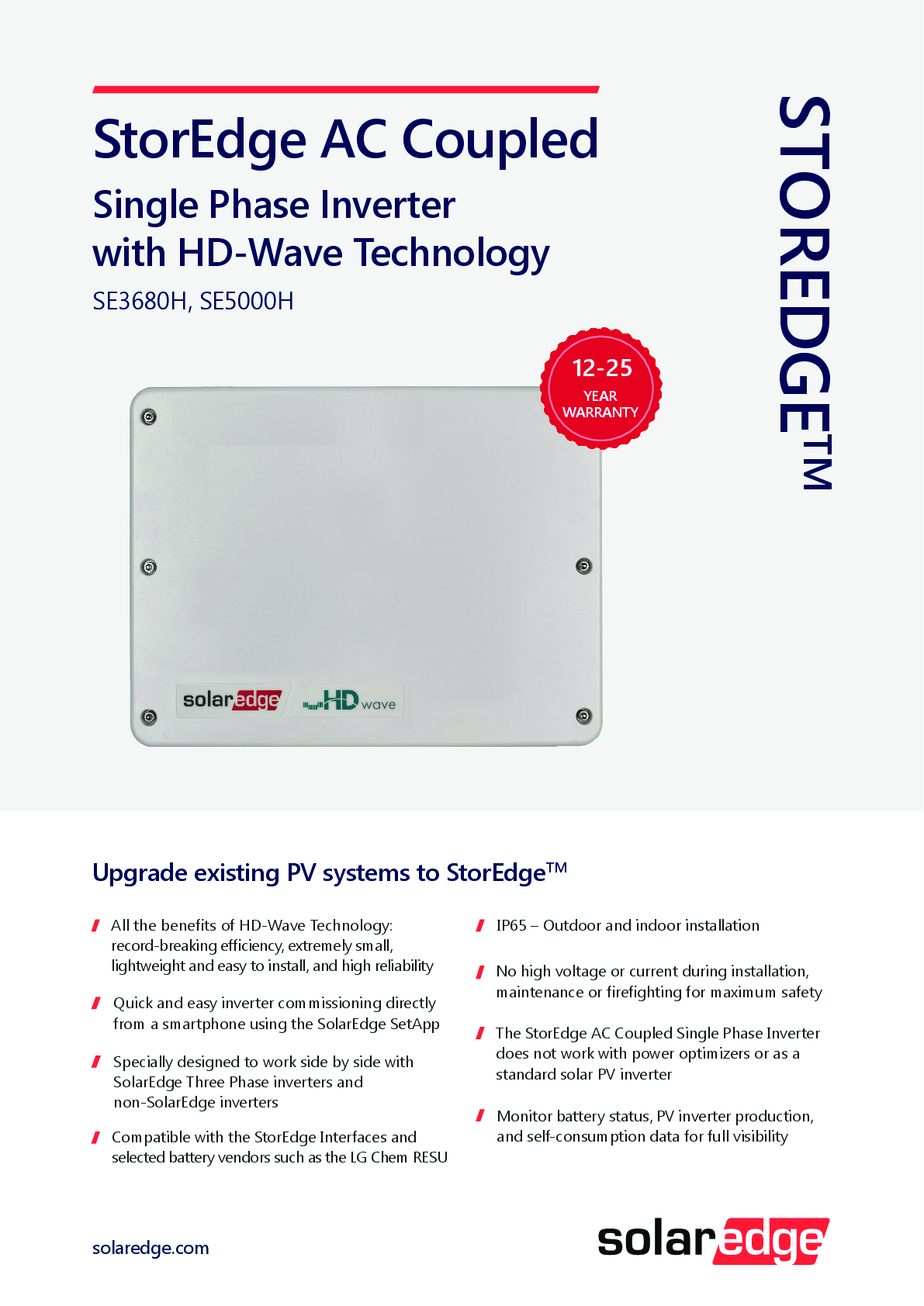 SolarEdge SE3680H HD Wave APP AC gekoppelt