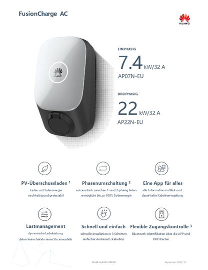 Huawei Smart EV Charger 11 22 kW