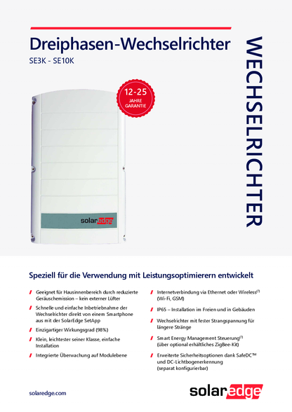 SolarEdge SE5K 3ph NET