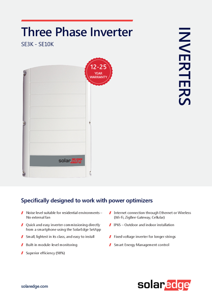 SolarEdge SE5K 3ph NET