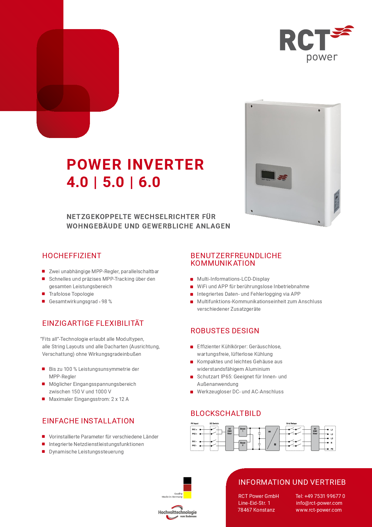 RCT Power Power Inverter 6.0kW 3ph PV Wechselrichter