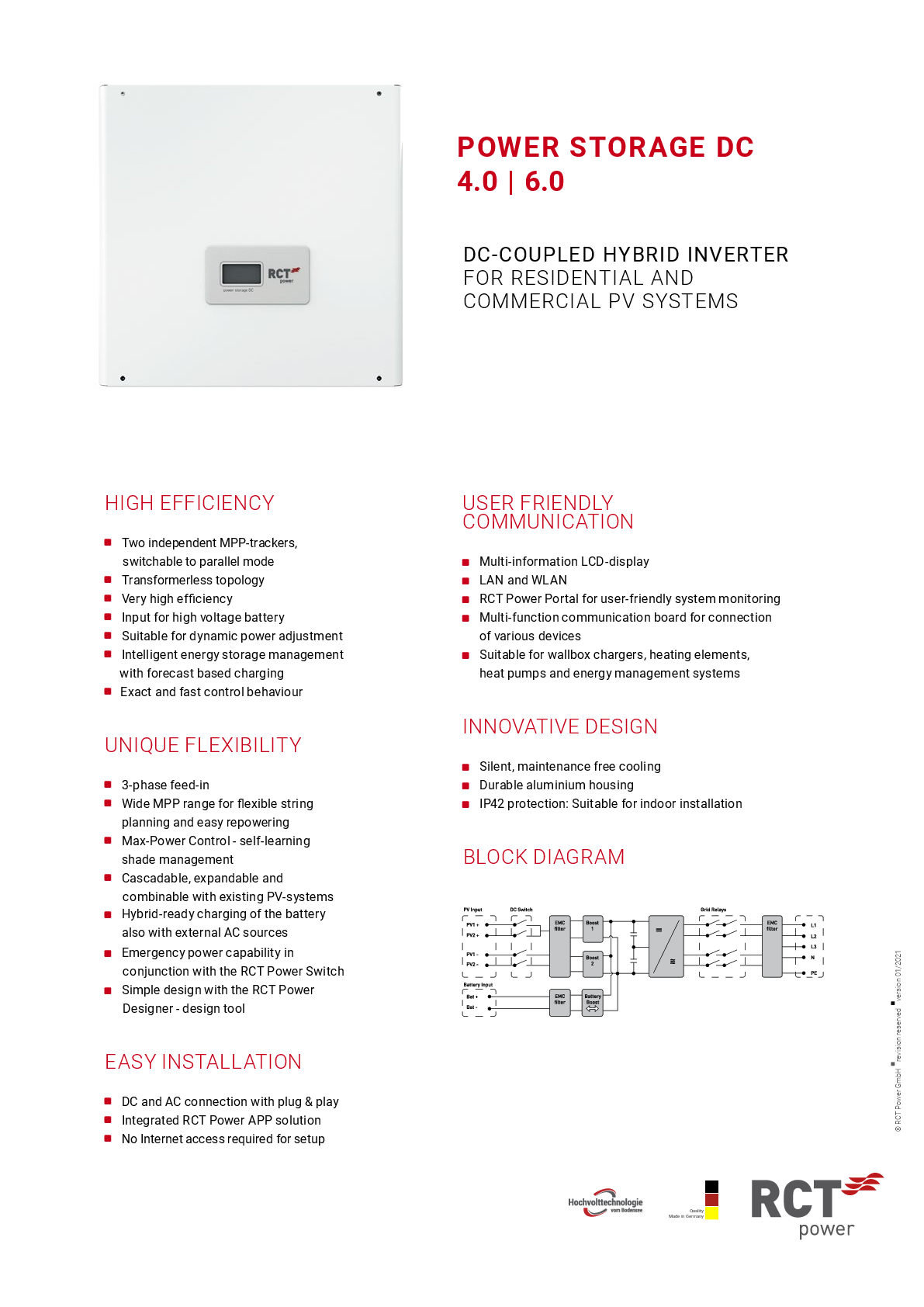 RCT Power Power Storage DC 4.0kW 3ph Hybridwechselrichter