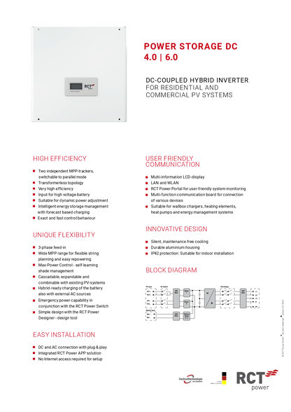 RCT Power Power Storage DC 4.0kW 3ph Hybridwechselrichter