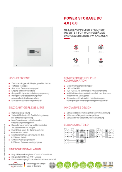 RCT Power Power Storage DC 4.0kW 3ph Hybridwechselrichter