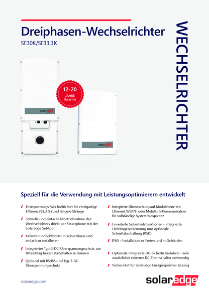 SolarEdge SE30K 3ph APP M4 Basic