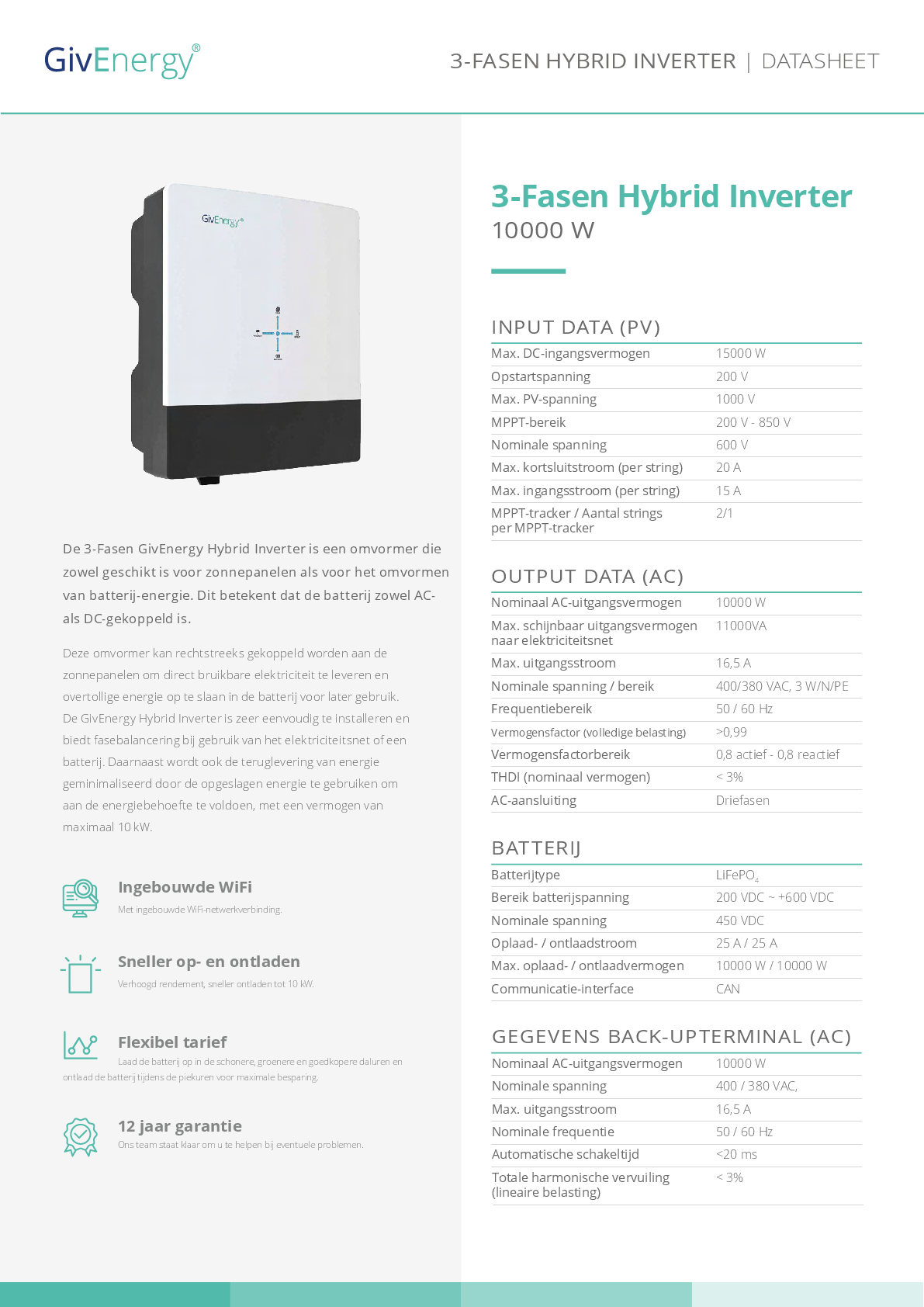 GivEnergy 3ph 10kW Hybrid Wechselrichter