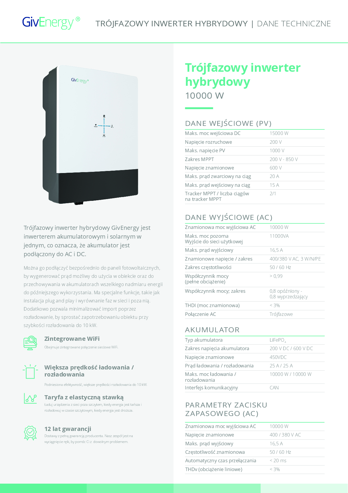 GivEnergy 3ph 10kW Hybrid Wechselrichter