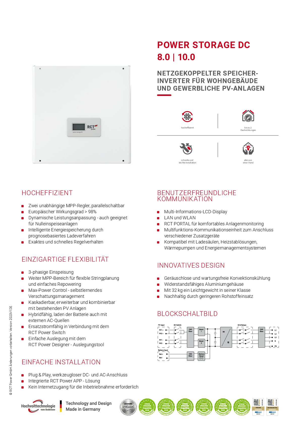 RCT Power Power Storage DC 10.0kW 3ph Hybridwechselrichter