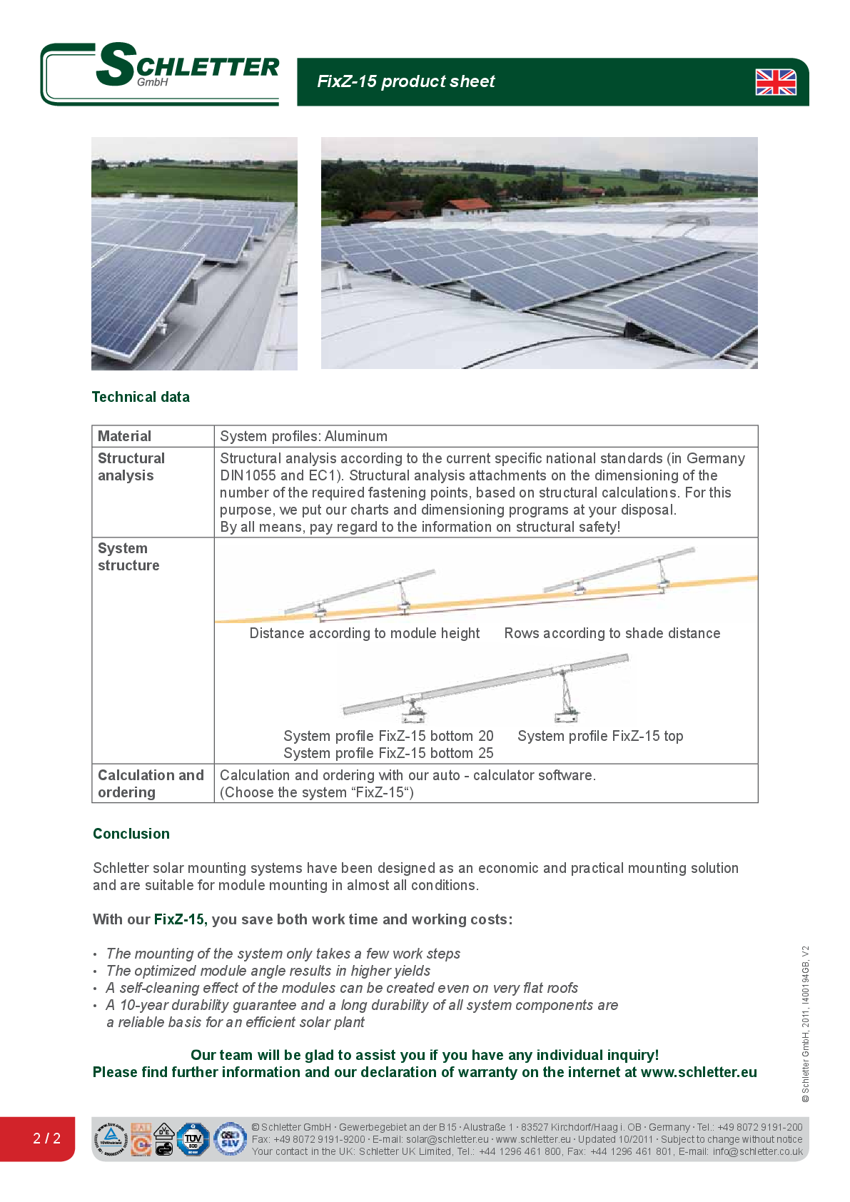 Schletter Verbinder Solo5 ProfiPlus FixZ 7 & FixZ 15