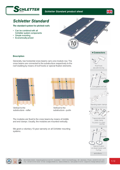 Schletter Verbinder Solo5 ProfiPlus FixZ 7 & FixZ 15