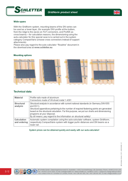 Schletter Rapid Kreuzverbinder