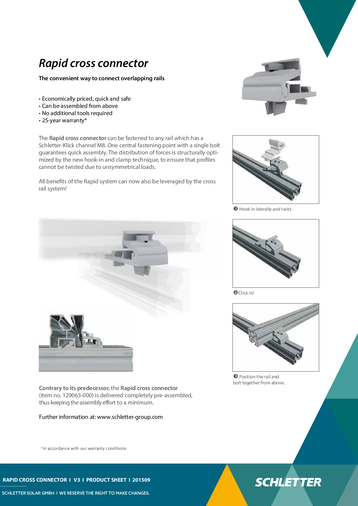 Schletter Rapid Kreuzverbinder