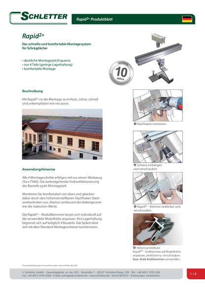 Schletter Dachhaken Rapid2+ Pro 45