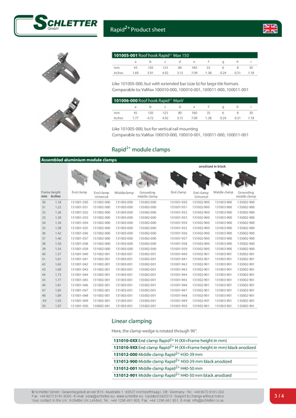 Schletter Dachhaken Rapid2+Pro 45