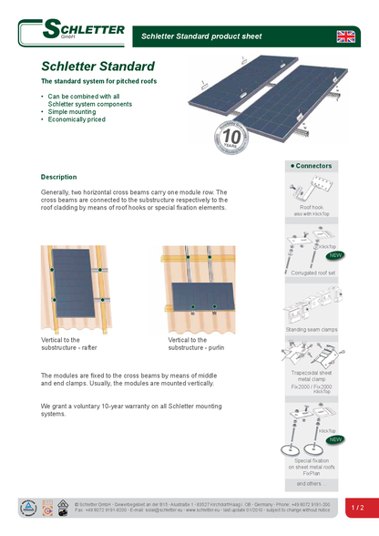 Schletter Dachhaken Rapid2+ Pro 45