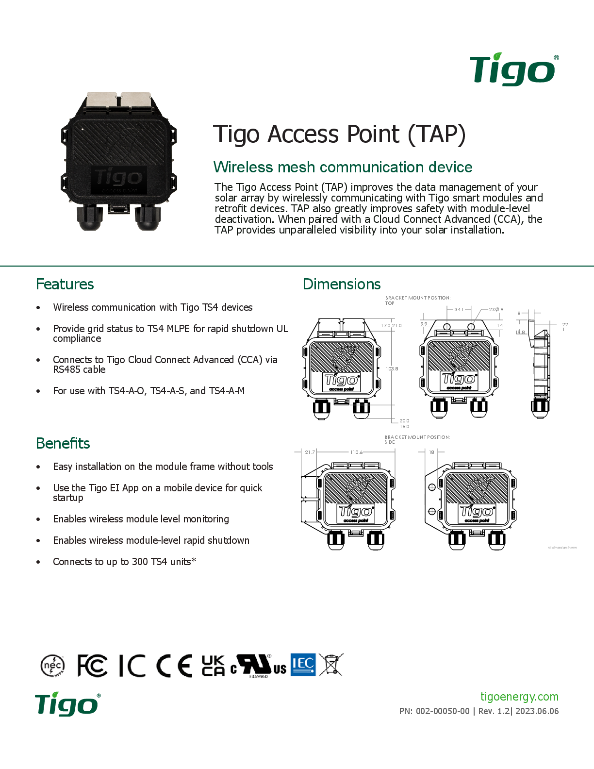 Tigo Zugangspunkt TAP