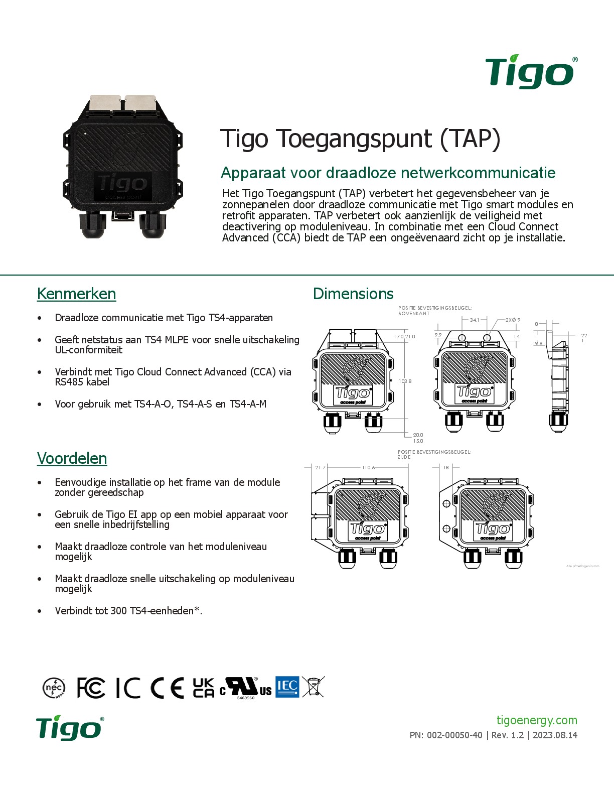 Tigo Zugangspunkt TAP