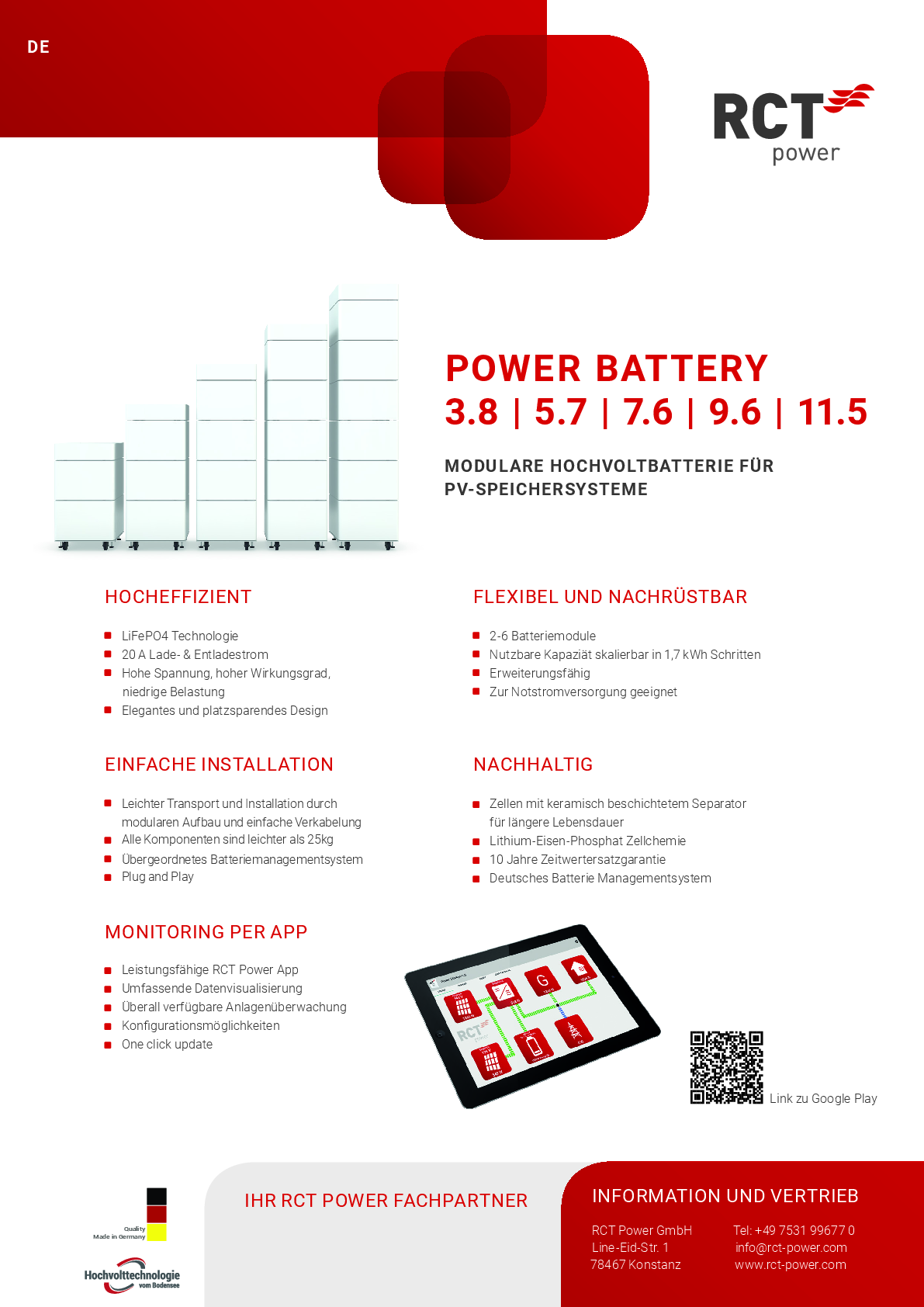 RCT Power Power Batterie 1.9 kWh Modul Erweiterung