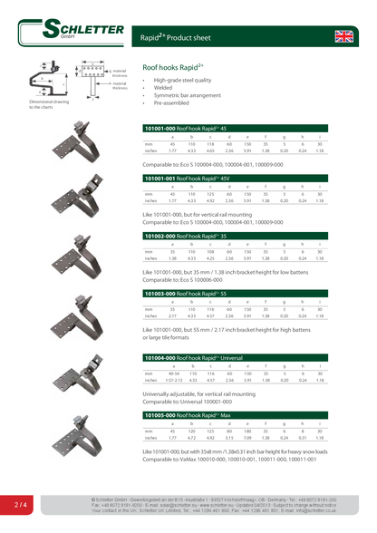 Schletter Modultragprofil Solo 3.55m