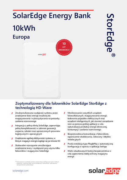 SolarEdge Energy Bank 10kWh Batterie