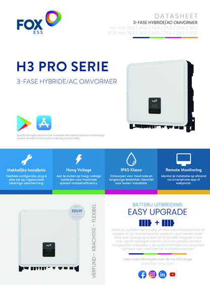 Fox ESS Fox ESS H3 Pro 20kW 3ph Hybrid Wechselrichter