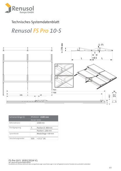 Renusol FS Pro 10 S Streamliner 2300