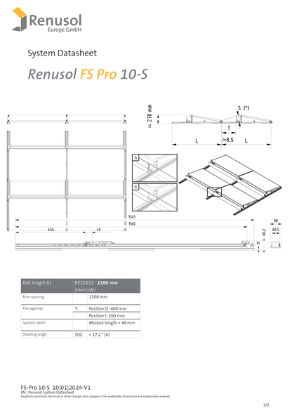 Renusol FS Pro 10 S Streamliner 2300