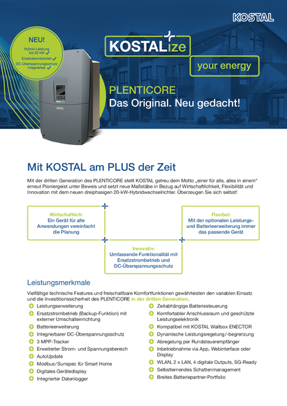 Kostal Plenticore G3 Wechselrichter S 4 kW