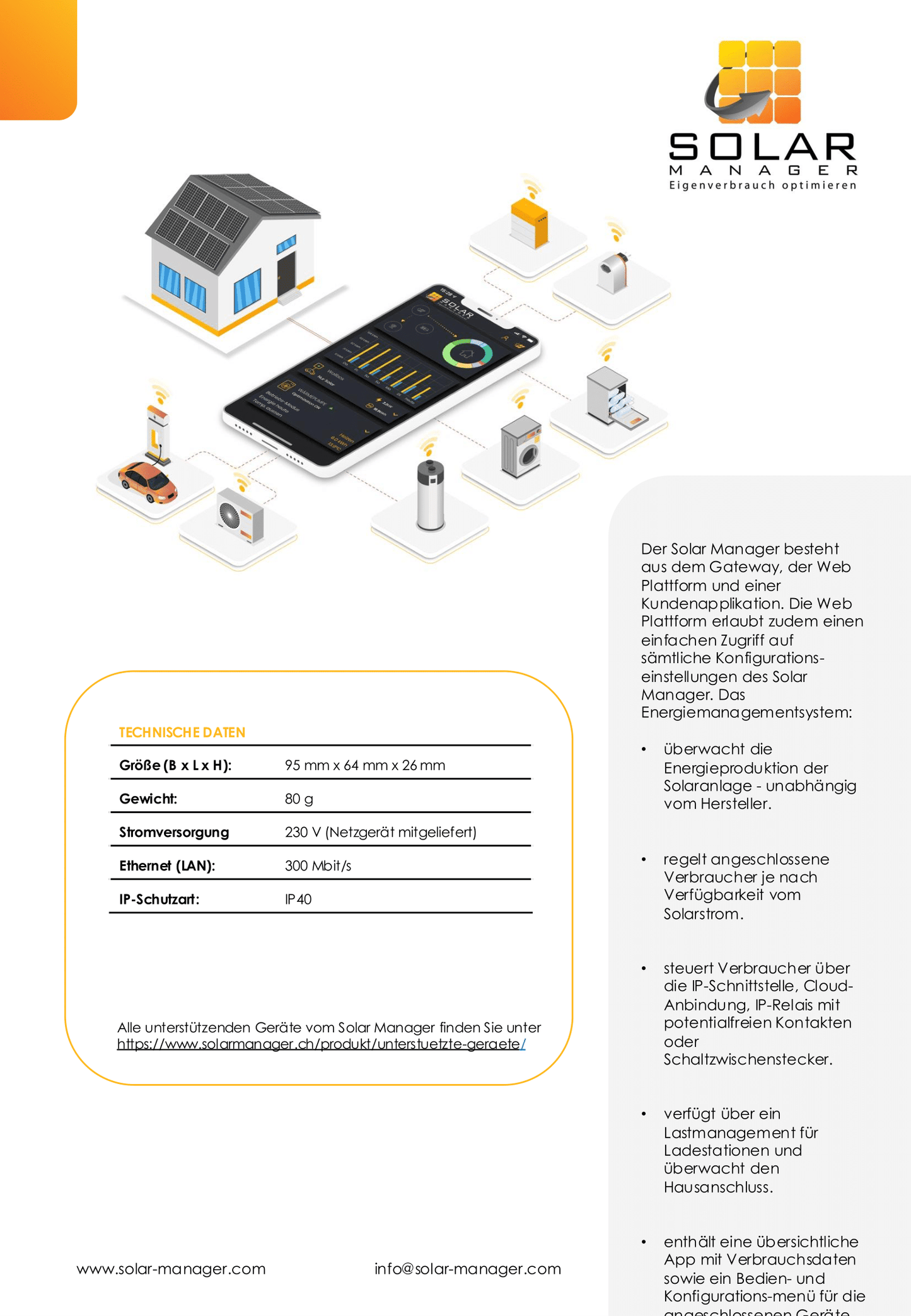 SolarManager Energiemanagement Gateway FLUX