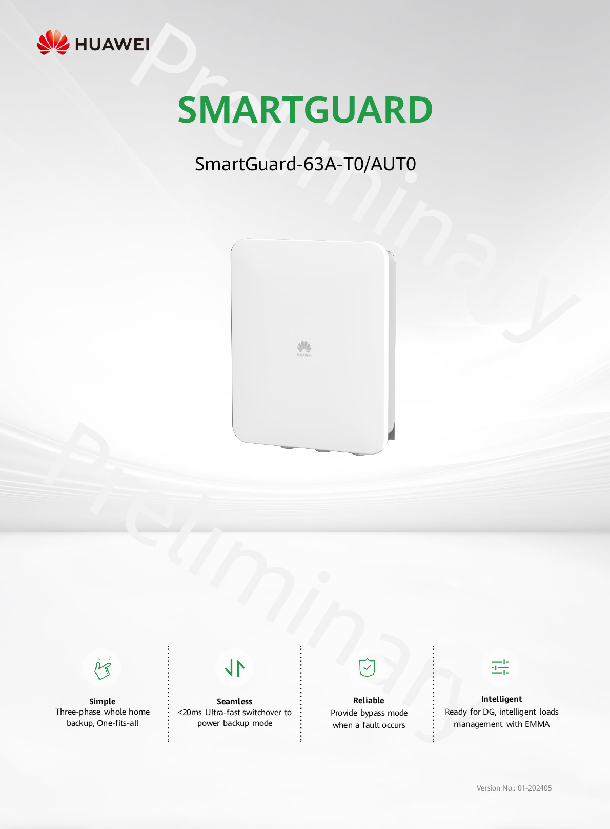 Huawei Huawei SmartGuard 63A T0 3ph Backup Box