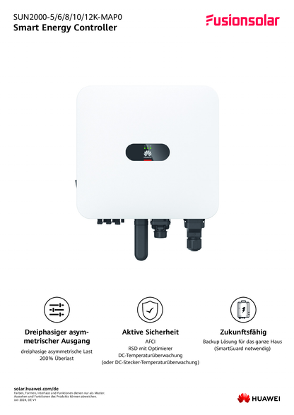 Huawei Smart Energy Controller 8kW 3 Phasen Hybrid Wechselrichter