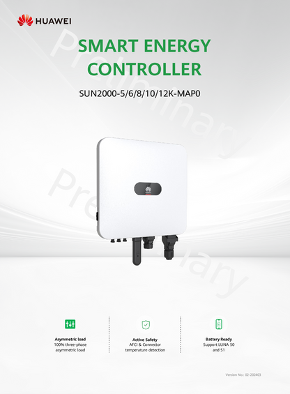 Huawei Smart Energy Controller 8kW 3 Phasen Hybrid Wechselrichter
