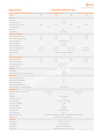 Solis S6 10kW AC gekoppelter Wechselrichter HV