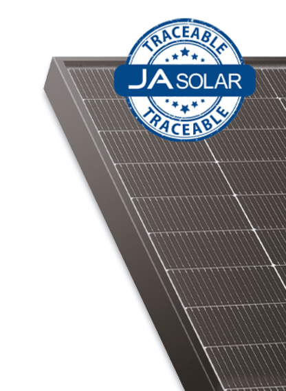 JA Solar PV Modul Panel 455W N type Bifazial MC4 Schwarzer Rahmen