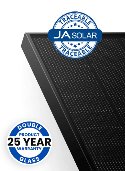 JA Solar PV Modul Panel 450W N type Bifazial All Black MC4