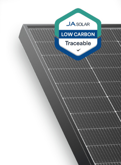 JA Solar PV Modul Panel 460W Doppelglas Bifazial MC4 Schwarz