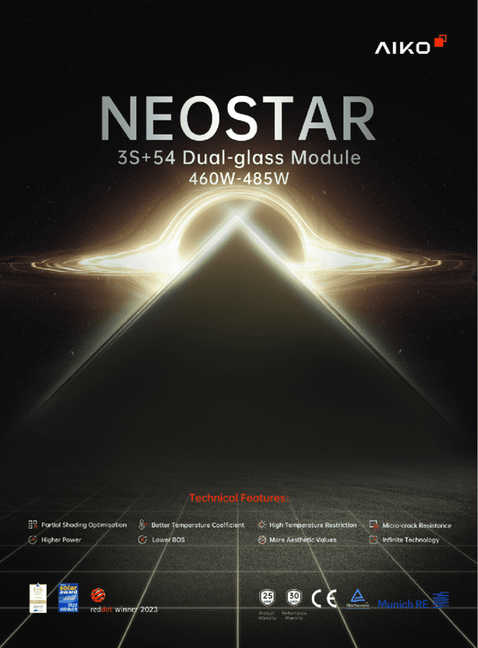 Aiko PV Modul Solar Panel Neostar 3S+ 475W Full Back Doppelglas Gen 3