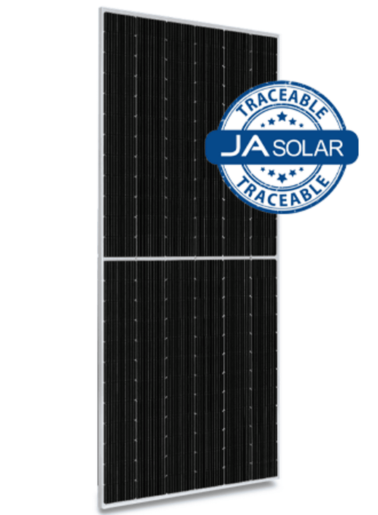 JA Solar Pv Modul Panel 605W N type TOPCon Doppelglas bifazial