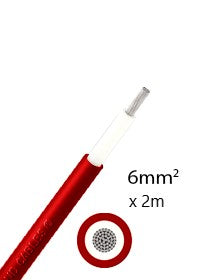 Athilex Solarkabel 6mm² 2m rot