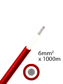 Athilex Solarkabel 6mm² 1000m rot