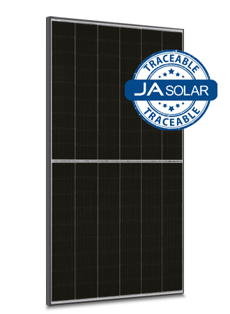 JA Solar 440W N Typ Bifaziales Doppelglas Mono LB MC4 Rahmen schwarz