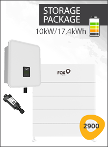 Fox ESS 3ph 10kW Hybrid + ECS 2900 6 er Stapel 17.28kWh + Stick