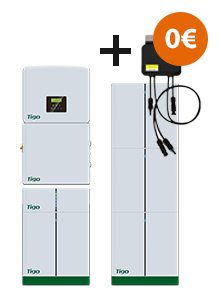 Tigo TSI 10 kW 3ph Hybrid Wechselrichter + TSB 12 kWh Batterie + Gratis Optimier